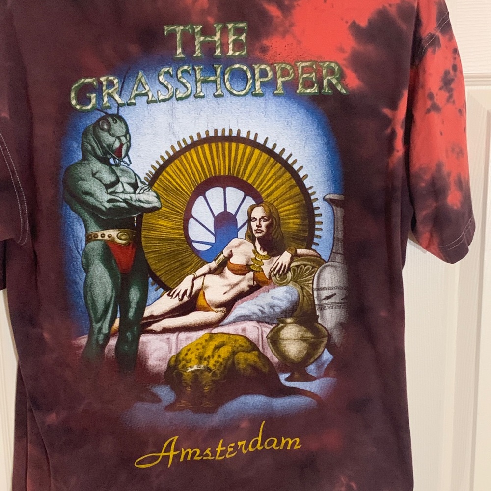 Rare Vintage Grasshopper Cafe T shirt Amsterdam